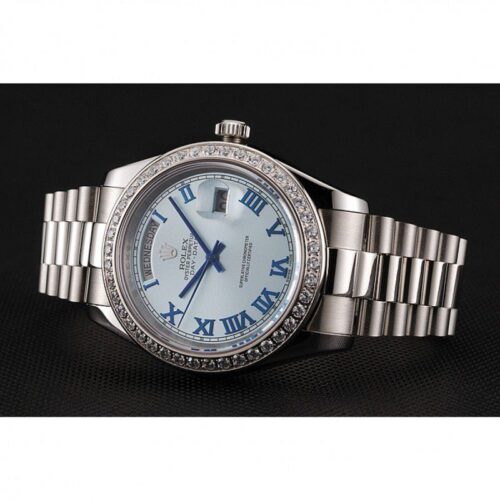 Replica Rolex Day-Date 41mm Blue Dial 1453962 - Best shop to buy a Fake Rolex