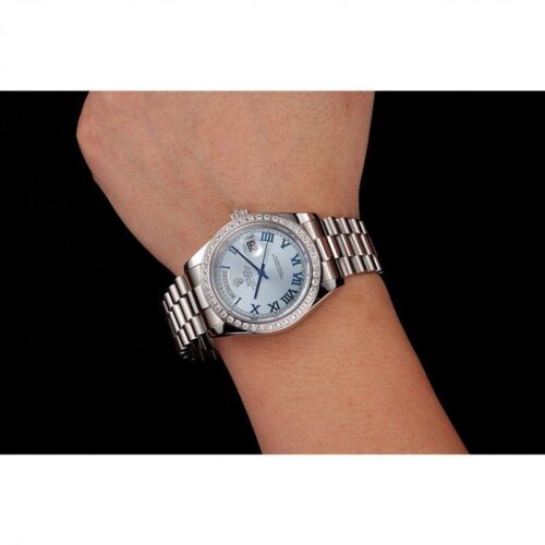 Replica Rolex Day-Date 41mm Blue Dial 1453962 - Best shop to buy a Fake Rolex