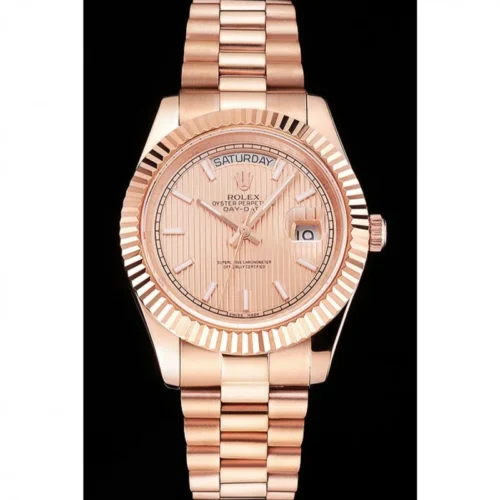 Replica Rolex Day-Date 41mm Rose-Gold Dial REP016823 - Best shop to buy a Fake Rolex