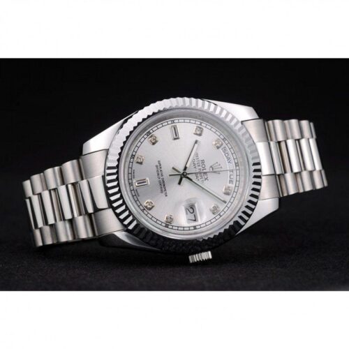 Replica Rolex Day-Date 41mm Silver Dial 41995 - Best shop to buy a Fake Rolex