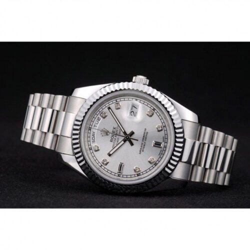 Replica Rolex Day-Date 41mm Silver Dial 41995 - Best shop to buy a Fake Rolex
