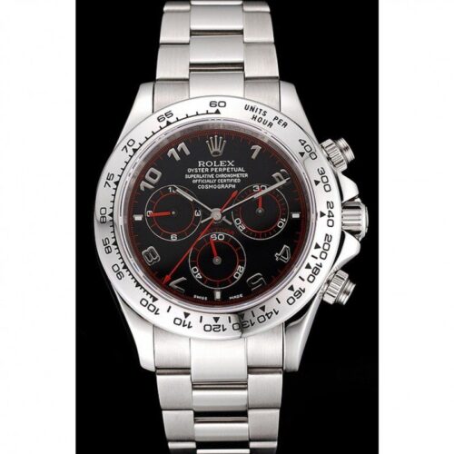 Replica Rolex Daytona 39mm Black Dial 80296 - Best shop to buy a Fake Rolex