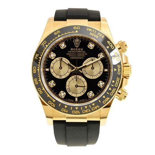 Replica Rolex Daytona 40 mm Black Dial Yellow Gold 126518LN - Best shop to buy a Fake Rolex