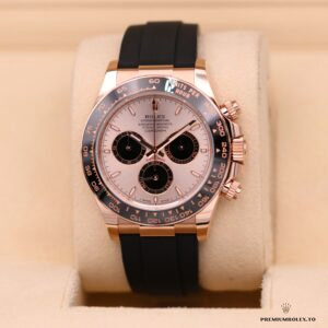 Daytona 126515LN side angle showing Everose gold-plated case thickness and lug profile
