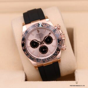 Close-up of sundust-and-black dial showing two-tone register contrast