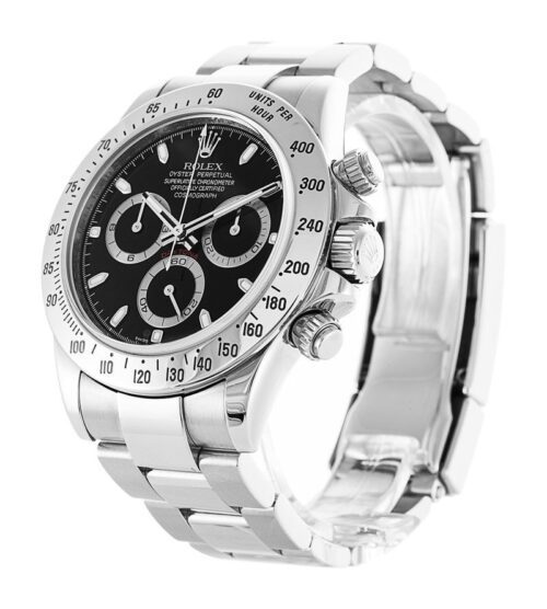Replica Rolex Daytona 40mm Black Dial 116520 - Best shop to buy a Fake Rolex
