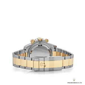Crown guards and chronograph pushers on the Rolesor 126503 case