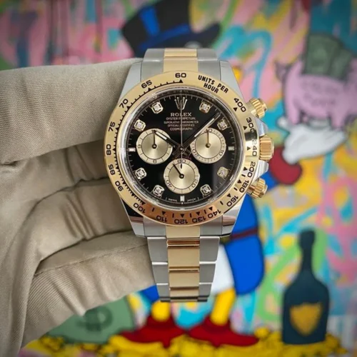 Replica Rolex Daytona Black Diamond Dial 126503 - Best shop to buy a Fake Rolex
