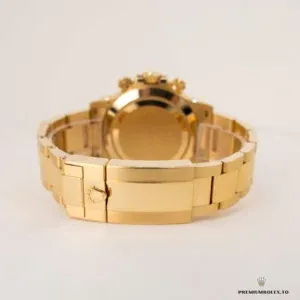 Yellow gold-plated Oyster bracelet and Oysterclasp on the Daytona 116508