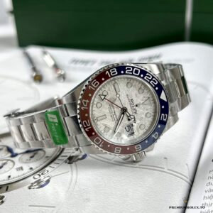 Side profile of GMT-Master 40mm case with crown guards
