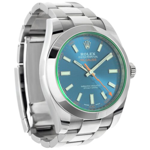Replica Rolex Milgauss 40mm Blue Dial 116400GV - Best shop to buy a Fake Rolex