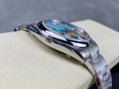 Replica Rolex Oyster Perpetual 41 mm Turquoise Dial 124300 - Best shop to buy a Fake Rolex