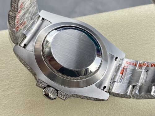 Replica Rolex Submariner Iced Out 116610LV-2 41mm Green Dial - Best shop to buy a Fake Rolex