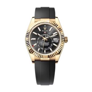Replica Rolex Sky-Dweller 42 mm Bright black Dial 336238 - Best shop to buy a Fake Rolex