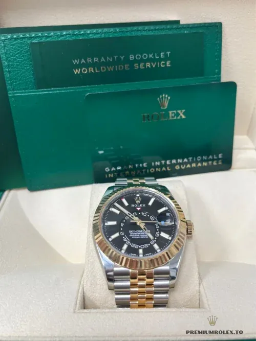 Replica Rolex Sky-Dweller 42 mm Bright black Dial 336933 - top-tier replica watches