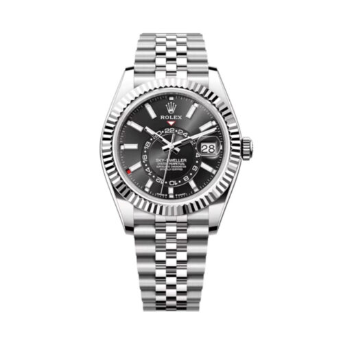 Replica Rolex Sky-Dweller 42 mm Bright black Dial 336934 Jubilee - Best shop to buy a Fake Rolex