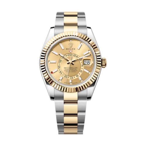 Replica Rolex Sky-Dweller 42 mm Champagne Dial 336933 - Best shop to buy a Fake Rolex