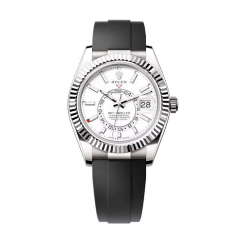 Replica Rolex Sky-Dweller 42 mm Intense white Dial 336239 - Best shop to buy a Fake Rolex