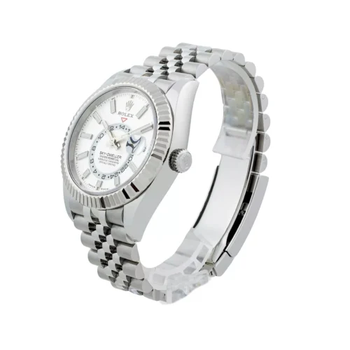 Replica Rolex Sky-Dweller 42 mm Intense white Dial 336934 Jubilee - Best shop to buy a Fake Rolex