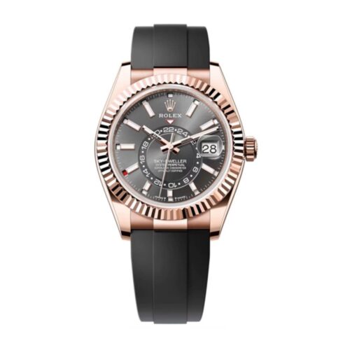 Replica Rolex Sky-Dweller 42 mm Slate Dial 336235 - Best shop to buy a Fake Rolex