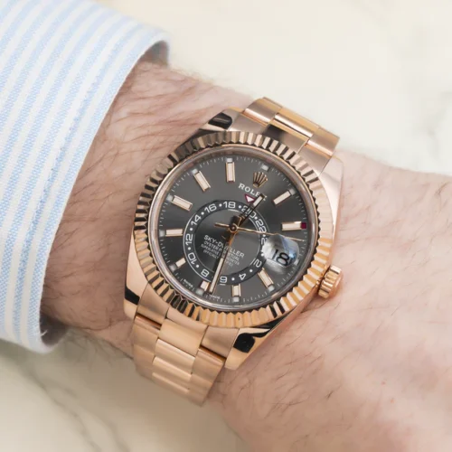 Replica Rolex Sky-Dweller 42 mm Slate Dial Oyster 336935 - Best shop to buy a Fake Rolex