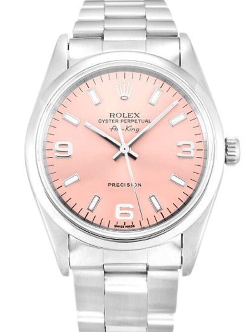 Replica Rolex Air-King 34mm Dial Pink 14000 - Best shop to buy a Fake Rolex