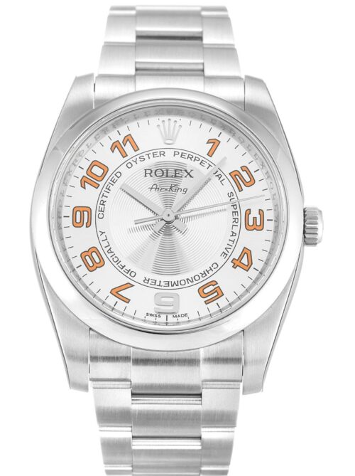 Replica Rolex Air-King 34mm Dial Silver 114200 - Best shop to buy a Fake Rolex