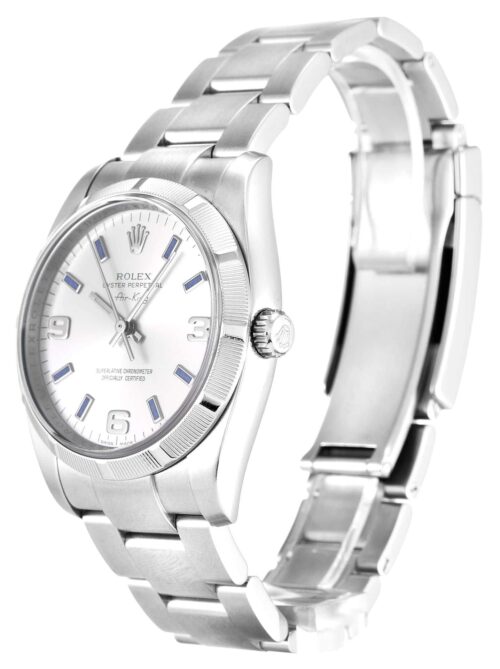 Replica Rolex Air-King 34mm Dial Silver 114210 - Best shop to buy a Fake Rolex