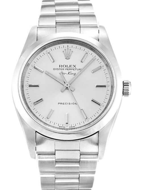 Replica Rolex Air-King 34mm Dial Silver 14000M - Best shop to buy a Fake Rolex