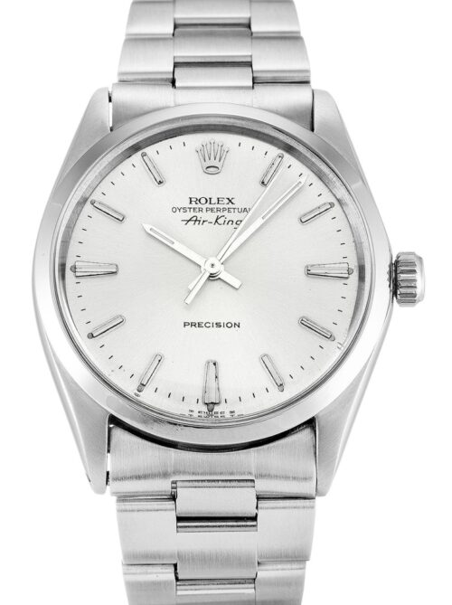 Replica Rolex Air-King 34mm Dial Silver 5500 - Best shop to buy a Fake Rolex