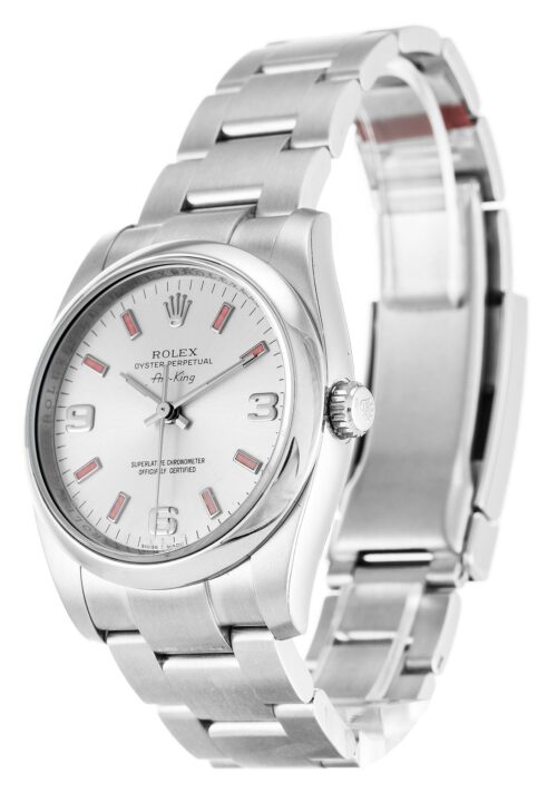 Replica Rolex Air-King 34mm Dial White 114200 - Best shop to buy a Fake Rolex