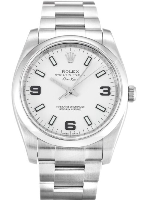 Replica Rolex Air-King 34mm Dial White 114200 - Best shop to buy a Fake Rolex