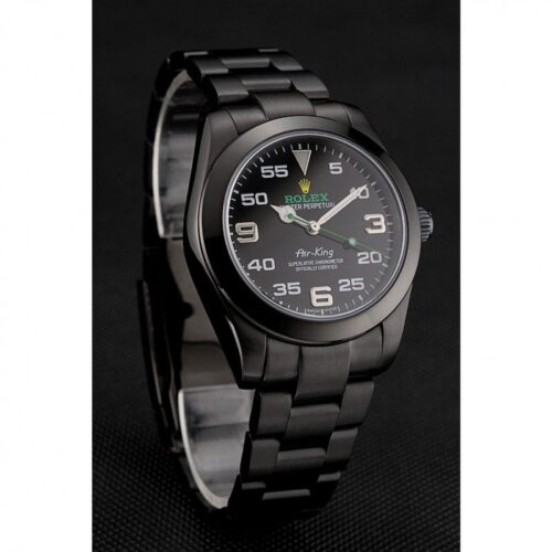 Replica Rolex Air-King 38mm Dial Black 1454019 - Best shop to buy a Fake Rolex