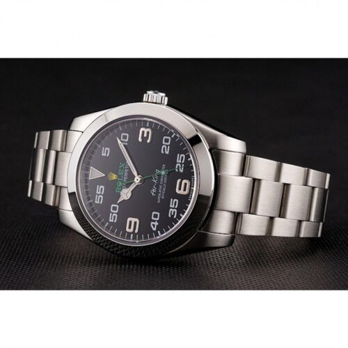 Replica Rolex Air-King 38mm Dial Black 1454020 - Best shop to buy a Fake Rolex
