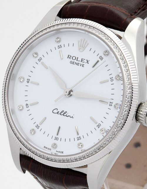 Replica Rolex Cellini 25mm Dial White 5310 - Best shop to buy a Fake Rolex