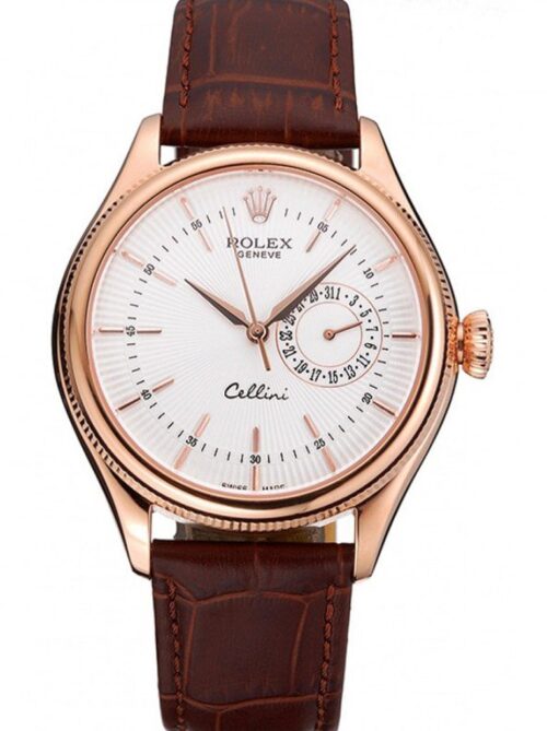 Replica Rolex Cellini 38mm Dial White 622725 - Best shop to buy a Fake Rolex