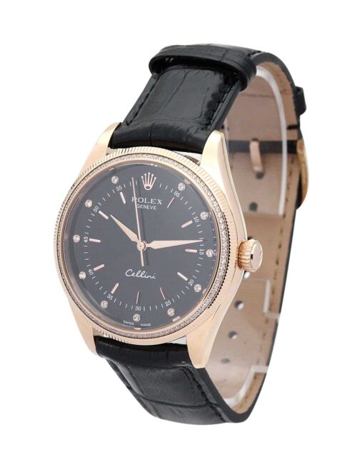 Replica Rolex Cellini 39mm Dial Black 5310 - Best shop to buy a Fake Rolex