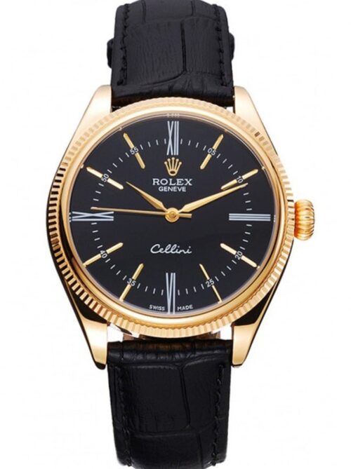 Replica Rolex Cellini 40mm Dial Black 622832 - Best shop to buy a Fake Rolex