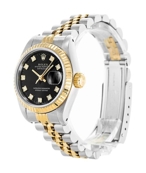 Replica Rolex Datejust 69173 26mm Black Dial - Best shop to buy a Fake Rolex