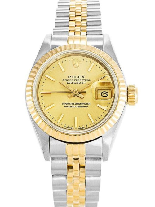 Replica Rolex Datejust 69173 26mm Gold Dial - Best shop to buy a Fake Rolex