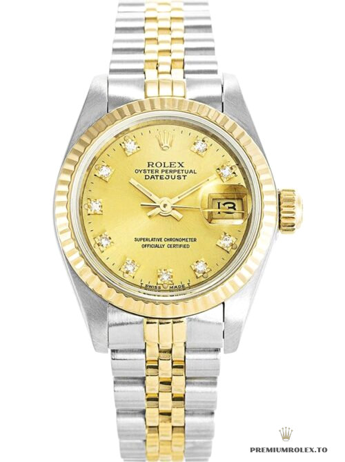 Replica Rolex Datejust 69173 Gold Dial 26mm - top-tier replica watches
