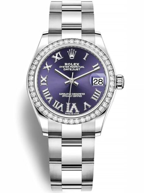 Replica Rolex Datejust 278384RBR 31mm Aubergine Dial - Best shop to buy a Fake Rolex