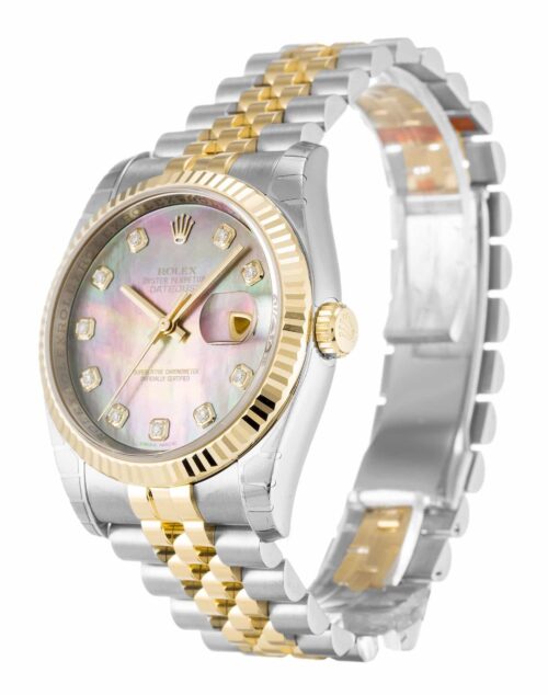 Replica Rolex Datejust 116233 36mm Black Mother of Pearl Dial - Best shop to buy a Fake Rolex