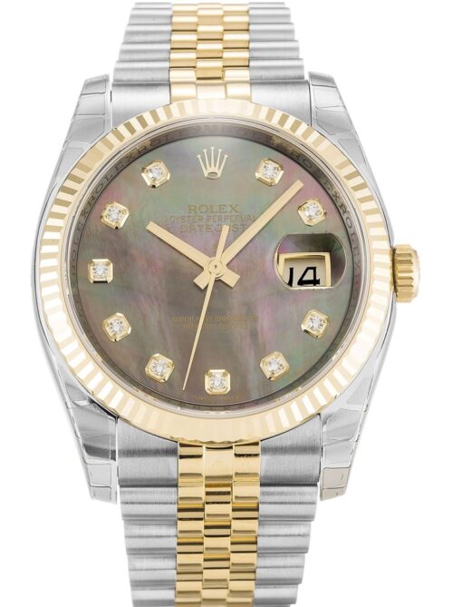 Replica Rolex Datejust 116233 36mm Black Mother of Pearl Dial - Best shop to buy a Fake Rolex