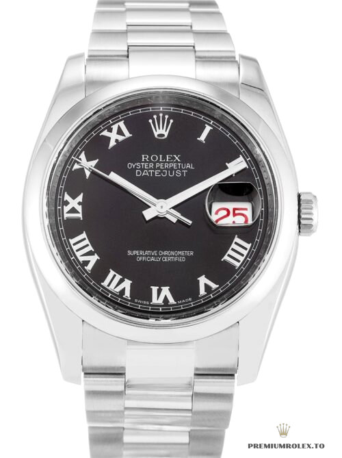 Replica Rolex Datejust 116200 36mm Black Dial - fake Rolex for sale