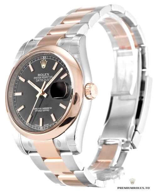 Replica Rolex Datejust 116201 36mm Black Dial - top-tier replica watches