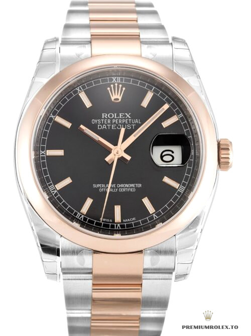 Replica Rolex Datejust 116201 36mm Black Dial - high-end Rolex imitation