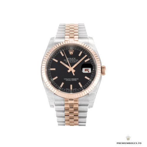 Replica Rolex Datejust 116231 36mm Black Dial - top-tier replica watches