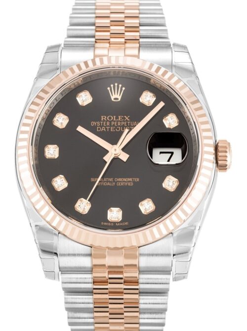 Replica Rolex Datejust 116231 Black Dial 36mm - Best shop to buy a Fake Rolex