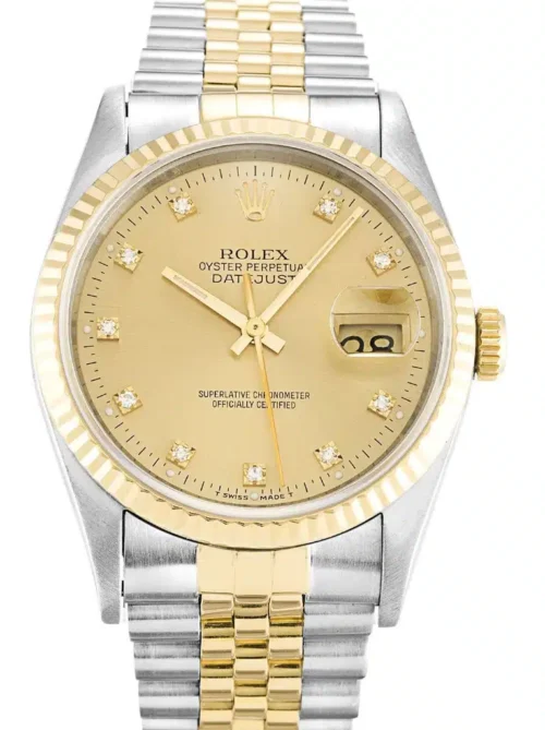 Replica Rolex Datejust 16233 Champagne Dial 36mm - Best shop to buy a Fake Rolex